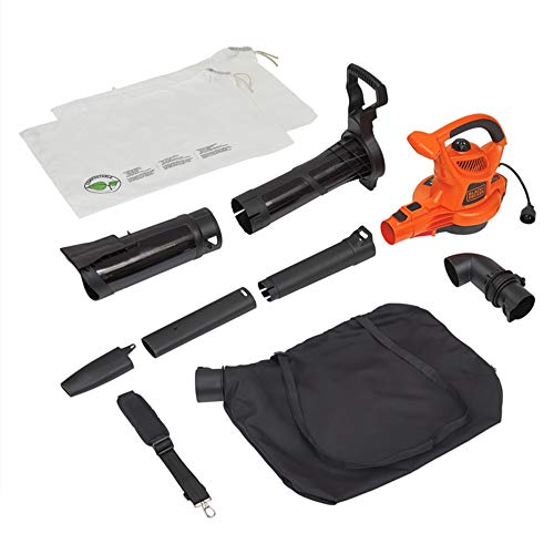 Product Cover BLACK+DECKER 3-in-1 Electric Leaf Blower & Mulcher with Leaf Vacuum Kit, 12-Amp (BV6000)