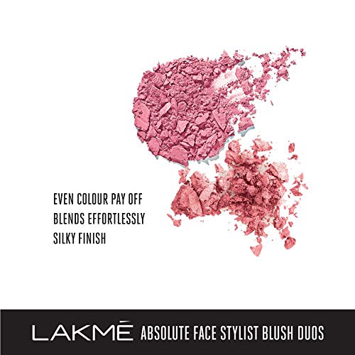 Product Cover Lakme Absolute Face Stylist Blush Duos, Pink Blush, 6g