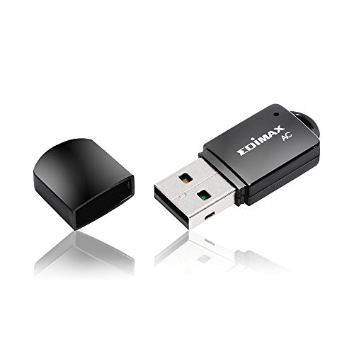Product Cover Edimax EW-7811UTC AC600 Dual-Band USB Adapter, Mini Size Easy to Carry, Supports Both 11AC ( 5GHz Band ) and 11n ( 2.4GHz Band ) Wi-Fi Connectivity, Upgrades your PC / Laptop for Exceeding Streaming and Faster Download