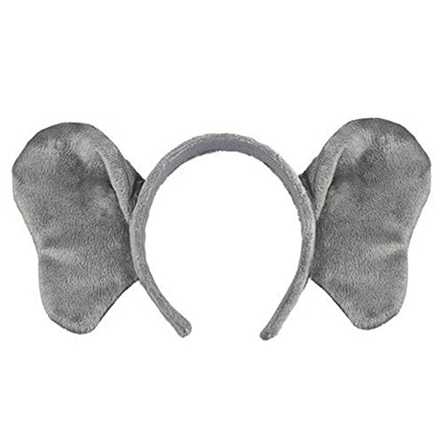Product Cover Wildlife Artists Elephant Headband Plush Elephant Stuffed Costume Head Band Unisex Hair Accessory