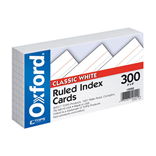 Product Cover Oxford Ruled Index Cards, 3