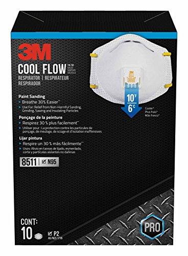 Product Cover 3M 8511PB1-A-PS Particulate N95 Respirator with Valve, 40-Pack