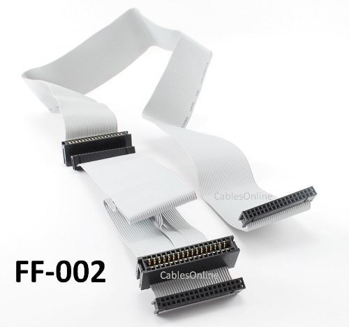 Product Cover CablesOnline 36 inch Universal Floppy Drive Ribbon Cable for 3.5 or 5.25in Drives, (FF-002)