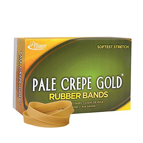 Product Cover Alliance Pale Crepe Gold Rubber Bands, 84, 3 1/2