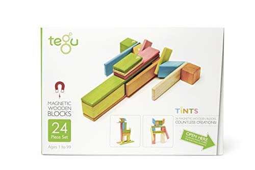 Product Cover 24 Piece Tegu Magnetic Wooden Block Set, Tints
