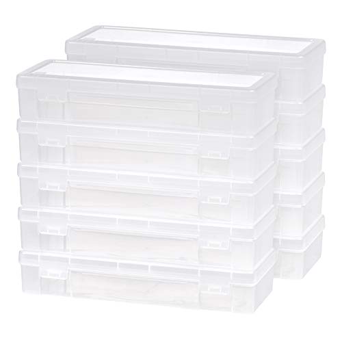 Product Cover IRIS 585172 Modular Supply Case, PVC-Free ,Large,10 Pack, Clear