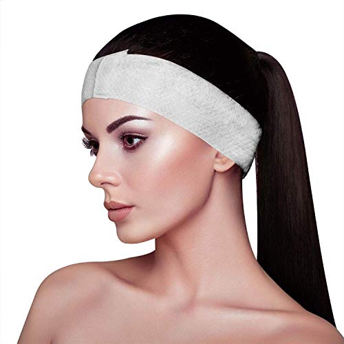 Product Cover Appearus 100 Ct. Disposable Spa Facial Headbands with Convenient Closure for Beauty Professionals