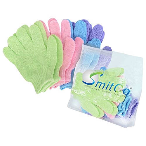 Product Cover SMITCO Exfoliating Gloves - Body Exfoliator, 4 pairs