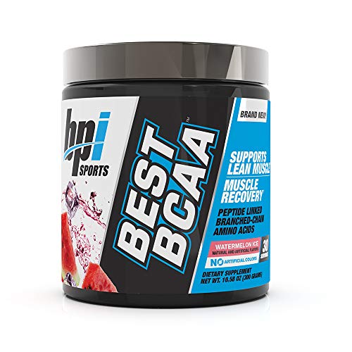 Product Cover BPI Sports Best BCAA - BCAA Powder - Branched Chain Amino Acids - Muscle Recovery - Muscle Protein Synthesis - Lean Muscle - Improved Performance - Hydration - Watermelon Ice - 30 Servings - 10.58 oz.