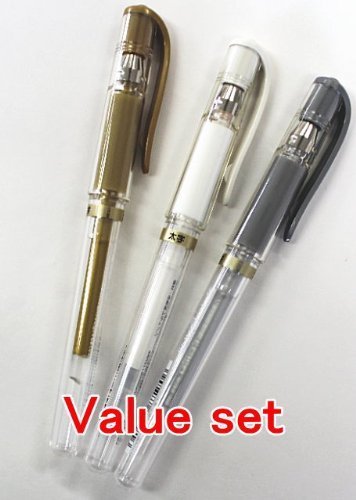 Product Cover Uni Ball Signo Gel Ink Pens -Medium Point 1.0mm-gold & Silver & White Ink-value Set of 3
