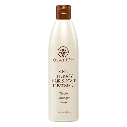 Product Cover Ovation Cell Therapy Hair & Scalp Treatment - Get Thicker, Stronger, Longer - Healthier Hair with Natural Ingredients - Clinically Proven to Reduce Hair Breakage - For All Hair Types