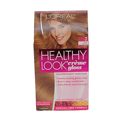 Product Cover Loreal Healthy Look Creme Gloss Color, Dark Blonde 7, 1 ct (Pack of 3)