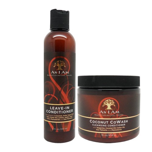 Product Cover As I Am Leave-in Conditioner 8 Ounce and Coconut Cowash Cleansing Conditioner 16 Ounce