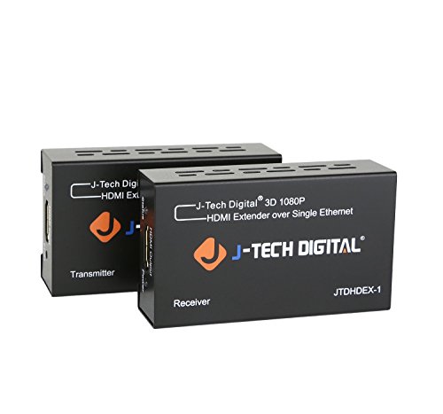 Product Cover J-Tech Digital HDMI Extender By Single Cat 5E/6/7 Full Hd 1080P With Deep Color, EDID Copy, Dolby Digital/DTS