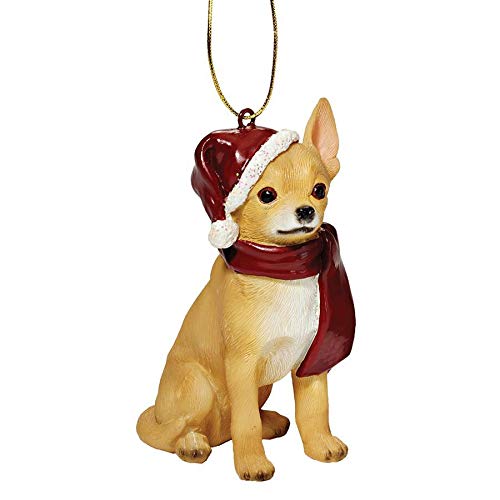 Product Cover Design Toscano Christmas Xmas Chihuahua Holiday Dog Ornaments, Full Color