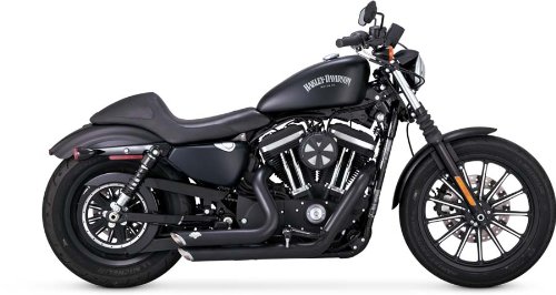 Product Cover Vance & Hines 47229 Vance and Hines Shortshots Staggered Full System Exhaust for Harley Sportster 2014-18 models- Black