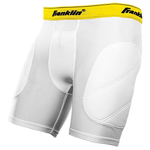 Product Cover Franklin Sports Youth Baseball Sliding Shorts - Padded Slide Shorts with Cup Holder - Compression Shorts Perfect For Baseball and Softball - Large