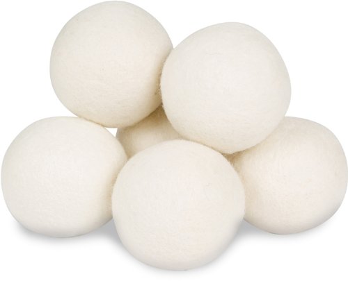 Product Cover Wool Dryer Balls by Smart Sheep 6-Pack, XL Premium Reusable Natural Fabric Softener Award-Winning