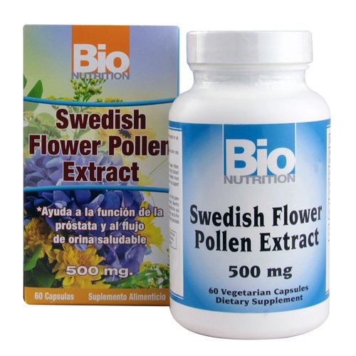 Product Cover Bio Nutrition Swedish Flower Pollen Extract, 500 Mg, 60 Count