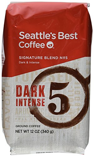 Product Cover Seattle's Best Level 5 Post Alley Blend, Dark Ground Coffee, 12 Ounce (Pack of 6)