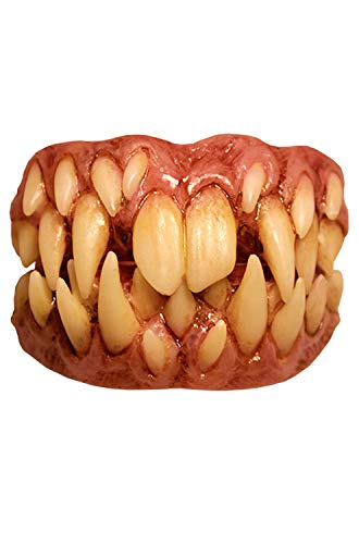 Product Cover Trick Or Treat Studios It Pennywise Fang Teeth for Adults, One Size, Creepy Prosthetic Features Rows of Scary Teeth