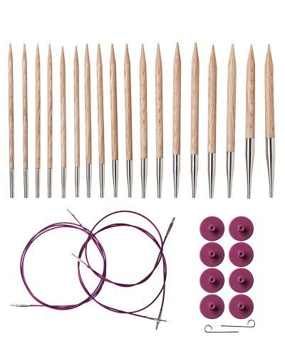Product Cover Knit Picks Options Wood Interchangeable Knitting Needles Set - US 4-11 (Sunstruck)