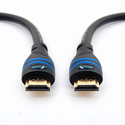 Product Cover BlueRigger Basic High Speed HDMI Cable - 3 Feet (1 M) - Supports 4K, Ultra HD, 3D, 1080p, Ethernet and Audio Return (Latest Standard)