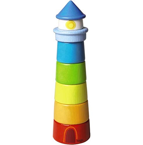 Product Cover HABA Lighthouse Wooden Rainbow Stacker - 8 Piece Set (Made in Germany)