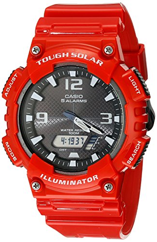 Product Cover Casio Men's AQ-S810WC-4AVCF Analog-Digital Display Quartz Red Watch