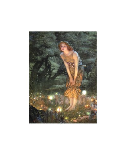 Product Cover Zeckos Midsummers Eve Fairy Art LED Accent Printed Canvas Wall Hanging