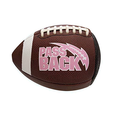 Product Cover Passback Pink Junior Composite Football, Ages 9-13, Youth Training Football