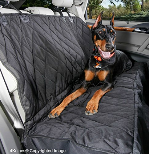 Product Cover 4Knines Dog Seat Cover with Hammock for Full Size Trucks and Large SUVs - Black Extra Large - USA Based Company