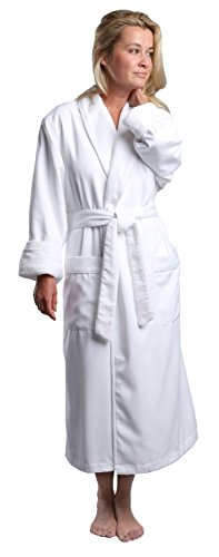 Product Cover  Plush Lined Microfiber Spa Robe - Unisex Luxury Hotel Bathrobe by Monarch/Cypress