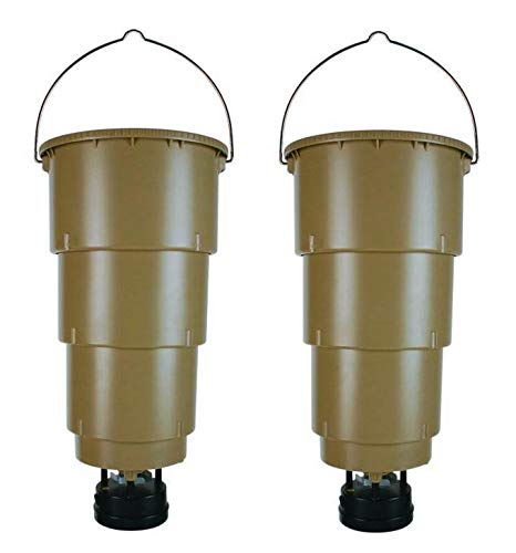 Product Cover NEW! (2) MOULTRIE 5 Gallon All in One Hanging Deer Feeders w/ Adjustable Timer