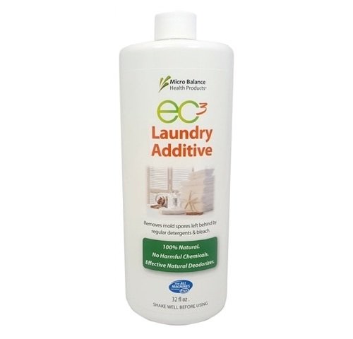 Product Cover Micro Balance EC3 Laundry Additive, 32 Oz, Add to Every Wash to Rinse Away Mold Spores, Bacteria, and Foul/Musty Odors from Clothes, Towels, and Your Washing Machines, All Natural