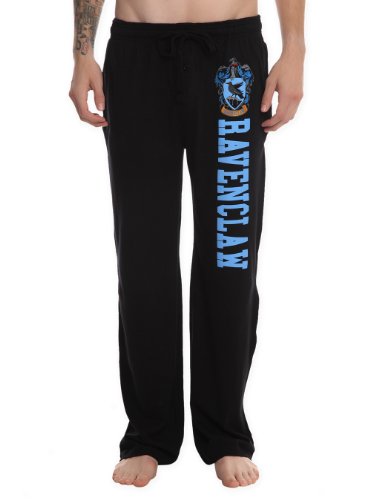Product Cover Hot Topic Harry Potter Ravenclaw House Sleep Pants Black (X-Large)