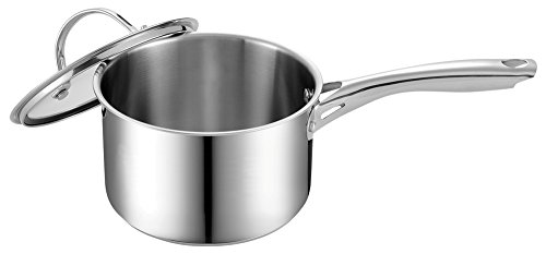Product Cover Cooks Standard 3 Quart Stainless Steel Saucepan with Lid