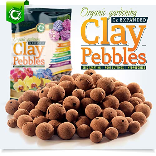 Product Cover Organic Expanded Clay Pebbles Grow Media - Orchids • Hydroponics • Aquaponics • Aquaculture Cz Garden (2 LBS Cz Garden Expanded Clay Pellets)