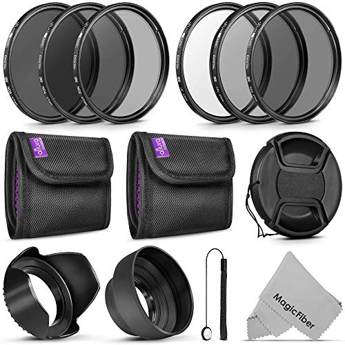 Product Cover 67MM Altura Photo UV CPL ND4 Lens Filters Kit and Altura Photo ND Neutral Density Filter Set. Photography Accessories Bundle for Canon and Nikon Lenses with a 67MM Filter Size