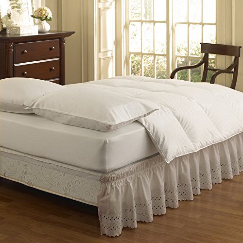 Product Cover EasyFit Wrap Around Eyelet Ruffled Bed Skirt (Queen/King), Camel