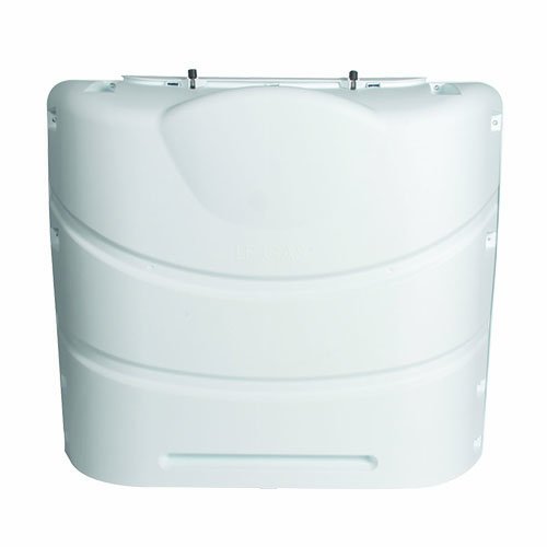 Product Cover Camco 40559 Heavy-Duty 20lb or 30lb Dual Propane Tank Cover (Polar White)
