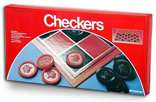Product Cover Pressman Toy Checkers Folding Board Game-1 Pack