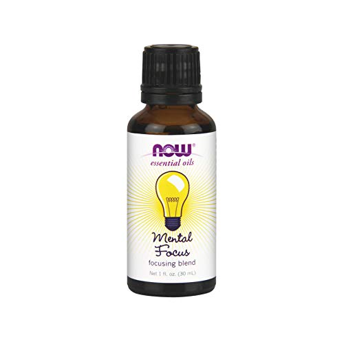 Product Cover NOW Essential Oils, Mental Focus Oil Blend, Centering Aromatherapy Scent, Blend of Pure Essential Oils, Vegan, 1-Ounce