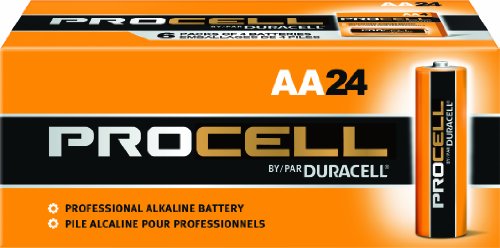 Product Cover Duracell Procell PC1500 Alkaline-Manganese Dioxide Battery, AA Size, 1.5V, 24 Count