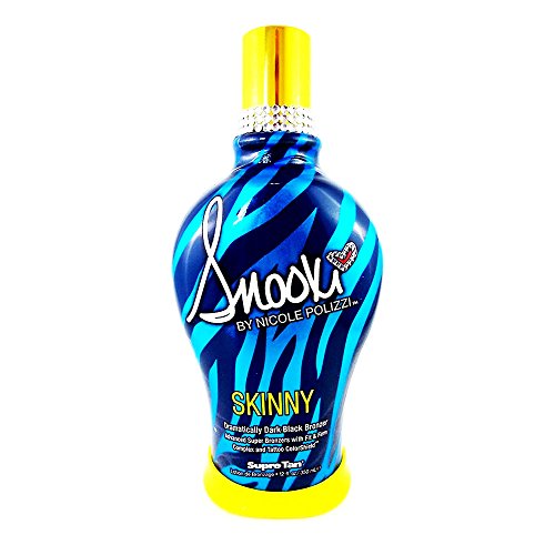 Product Cover 2014 SNOOKI SKINNY DARK BLACK BRONZER FIRMING INDOOR TANNING BED LOTION SUPRE, 12 oz