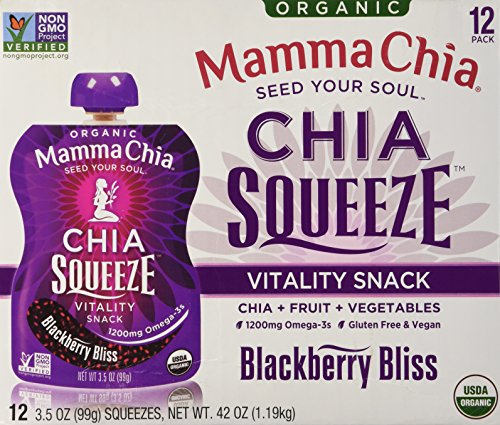 Product Cover Mamma Chia Organic Chia Squeeze Pouch Vitality Snack (12/3.5 Net Wt 42 Oz),