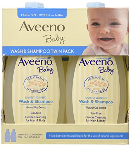 Product Cover Aveeno Baby Wash and Shampoo, 18 Ounces - Pack of 2