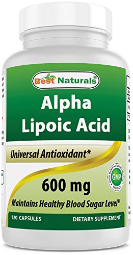 Product Cover Best Naturals Alpha Liopic Acid 600 mg 120 Count - ALA Alpha Lipoic Acid Powerful Antioxidant