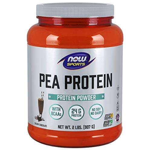 Product Cover NOW Sports Nutrition, Pea Protein Powder, Creamy Chocolate, 2-Pound