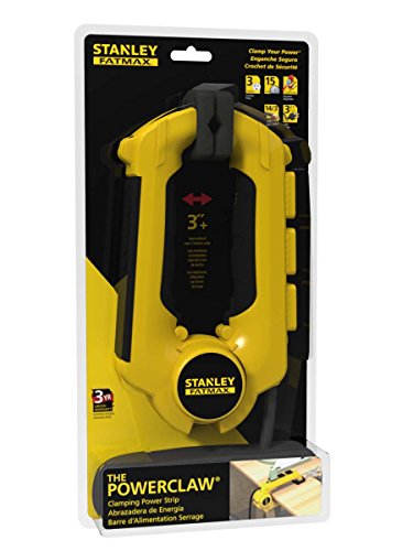 Product Cover Stanley 32050 FatMax Power Claw with Grounded 3-Outlet Clamping Power Strip